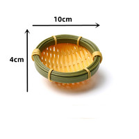 Paniers en bambou écologiques tressés à la main, style floral, 100 % ronds, de qualité alimentaire, faits à la main pour bonbons et fruits, décoration de mariage