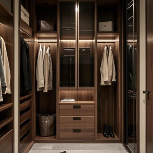 Prima moderno diseño personalizado armario único de alta calidad muebles de dormitorio armario <span class=keywords><strong>Interior</strong></span> de madera - Product Image 5