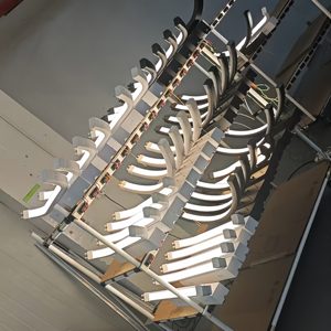 Lampada a Sospensione LED a Mezzaluna OEM Personalizzata, <span class=keywords><strong>Max</strong></span> 200cm, Regolabile in Altezza, Dimmerabile Senza Gradazioni CCT, per Saloni di Estensione Ciglia - Product Image 2