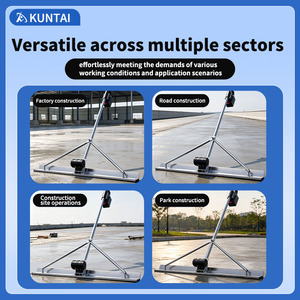 Nouvel outil de finition de béton portatif Power Screed 1M à double batterie, vitesse réglable, avec support latéral et protection. - Product Image 6
