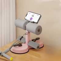 Barra de Abdominales Fija con Ventosa para Entrenamiento en Interiores, Dispositivo Portátil para Ejercicios Abdominales con Accesorio de Cuerda de Tracción