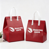 Sac isotherme en gros laminé pour aliments, sac de transport en aluminium pour thé au lait et café, sac isotherme non tissé pour crème glacée