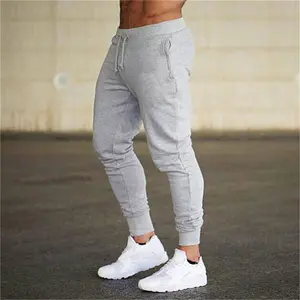 Özelleştirilmiş erkekler Premium eşofman altı elastik ayak bileği pamuk artı boyutu erkek koşucu pantolonu pantolon düz konik spor parça pantolon