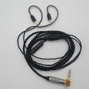 เอ็มเอ็มซีเอ็กซ์สายเปลี่ยนหูฟังพร้อมไมโครโฟนสำหรับ Se535 Se315 Se846 Ue900 สีดำออกซิเจนฟรีสายทองแดงชุบทอง - Product Image 3