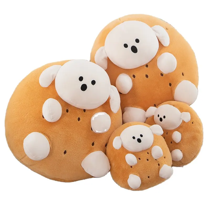 Mainan boneka anjing bumi gemuk kartun grosir mainan hewan bantal bulat bantal Sofa anjing bantal & bantal mainan anjing