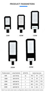 Lampadaire LED extérieur étanche IP66 Parking AC Aluminium 50W-200W OEM ODM - Product Image 2