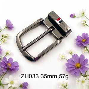Boucle à ardillon incurvée en alliage de zinc couleur bronze de 35 mm avec clip, composant de ceinture pour ceintures en cuir pour hommes, idéale pour les voyages d'affaires - Product Image 1
