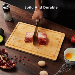 Bamboo Cutting Board <b>Set</b> 23x15cm 30x20cm 38x25cm Multifunction Rectangle Home Use - Product Image 4