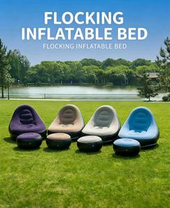Foldable Reclining PVC Leisure Chair Air <b>Sofa</b> <b>Inflatable</b> Bed for Salon and Living Room Modern Design - Product Image 4