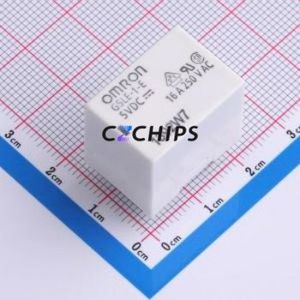 G5LE-1-E DC5 Power Relay Through hole Component (THT),16.5x22.5mm Relay 5V 1 Changeover: 1C (SPDT-Changeover)::: 250V-AC AgSnIn - Product Image 1