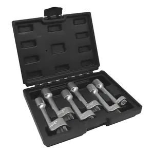 Jeu de clés à fourche ouvertes en forme de L en argent pour injecteurs diesel - Product Image 3