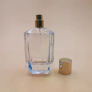 透明ガラス香水瓶100ml多国間クリスタルスプレー収納ポータブルガラスボトル