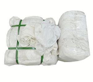 Stracci di Spugna Bianca Riciclata Best Seller, Morbidi e Delicati al Tatto, in <span class=keywords><strong>Cotone</strong></span>, in Balle da 10kg e 25kg - Product Image 1