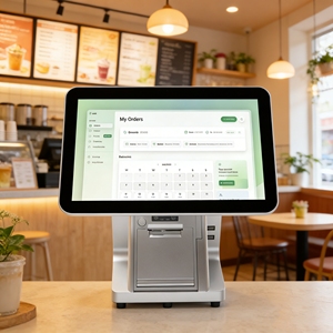 11.6/15/15.6 Inch Dual Screen All In One POS System Cash Register With Built-In Thermal <b>Printer</b> - Product Image 1