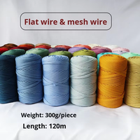 Flat Yarn Macrame Rope Hollow Filled Yarn Rope for Hat Woven