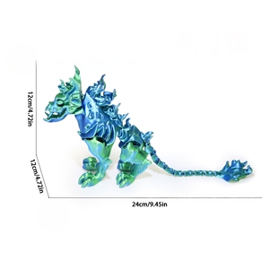 Modèles d'impression 3D de créatures fantastiques en gros, squelettes de chien articulés, ornements de bureau - Product Image 6