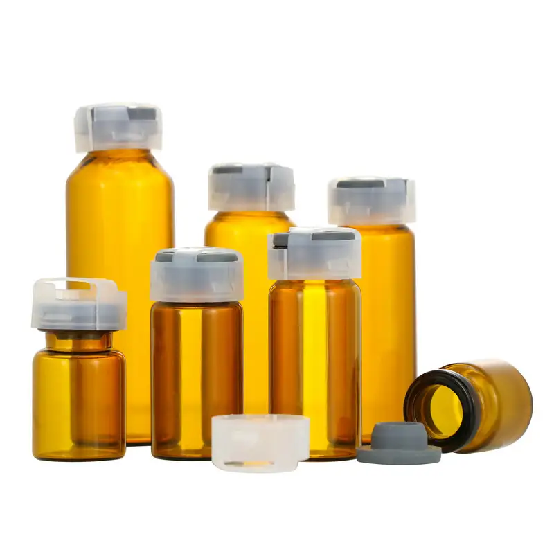 2ml-30mlペニシリンボトル医療用ガラス瓶抗生物質用注射バイアル小型ガラスバイアル成形ガラス瓶