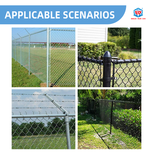 Valla de hierro tejido galvanizado SRX, eslabón de cadena recubierto de PVC fácilmente ensamblado, venta de enrejado de valla ciclónica/tipo de producto de puerta - Product Image 6