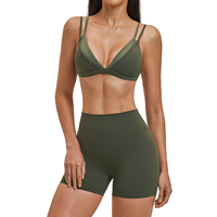 GH Ensemble deux pièces de vêtements de sport personnalisés pour femmes, pantalon de yoga à jambe large et taille haute, extensible, pour le fitness et la détente, fournisseur