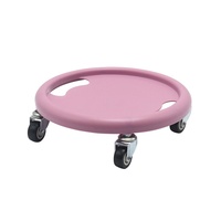 Disque coulissant multifonctionnel à quatre roues Silencieux Exercice abdominal Disque de poulie universel Roue de fitness pour l'exercice des muscles abdominaux