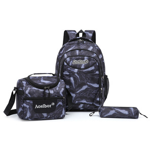 Mochila Escolar con Diseño de Monstruo Adorable y Logotipo Personalizado 2025, Material Oxford Moderno, Juego de 3 Piezas para Niños de Jardín de Infancia, Gran Venta - Product Image 1