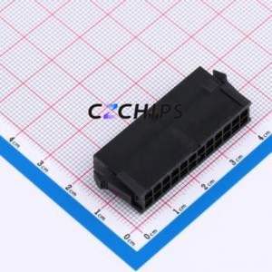 HC-MX3.0-2*12EY-05 Housing (Wire-to-Board / Wire-to-Wire) P=3mm Connector 2x12P 3mm Micro-Fit (MX 3.0) 3mm - Product Image 1