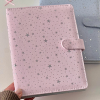 Album photo A5 4 compartiments style coréen étoile scintillante, pour cartes de 3 pouces, livre de collection d'images d'idoles, classeur de photocartes Kpop