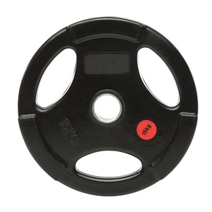 Piastra per pesi in gomma nera Pro piastra per pesi da palestra piastre per pesi in gomma per economia paraurti - Product Image 4