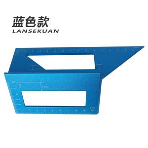 Règle de marquage multifonctionnelle en forme de T pour le travail du bois, guide portable à 45 et 90 degrés, outil de travail du bois en alliage d'aluminium - Product Image 2