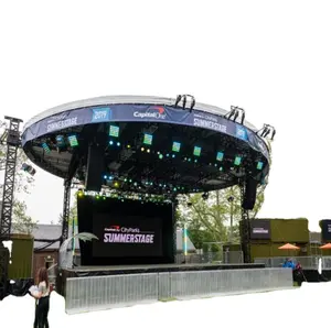 New Arrival Outdoor Concert Truss Display Roof Stage Aluminum Round Roof Spigot Bolt DJ Lighting Roof Truss System