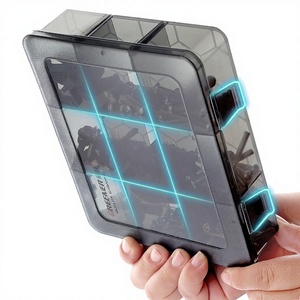 Scatola di Stoccaggio in Plastica Trasparente Multi-scomparto per Componenti Elettronici e Viti, Contenitore per Piccoli Utensili e Accessori - Product Image 2