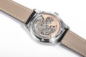 Reloj de pulsera de negocios para mujer con movimiento mecánico automático, fabricado con acero inoxidable de primera calidad y esfera rosa melocotón. - Product Image 6