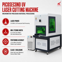 Machine de découpe laser UV picoseconde 355 nm, découpeuse laser froide CNC encastrée 20-100W pour verre, métal, acrylique, plastique