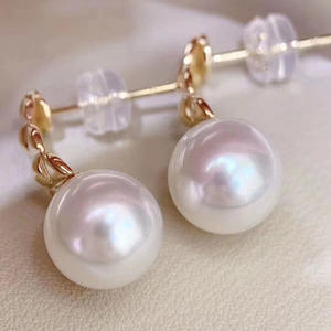 Accessoires en argent S925 pour la création de bijoux, magnifiques boucles d'oreilles en argent avec perles rondes de 9 à 12 mm, plateau vide pour boucles d'oreilles 20702 - Product Image 4