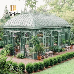 Grande <span class=keywords><strong>serre</strong></span> de jardin de style victorien, décoration de véranda, dôme en <span class=keywords><strong>fer</strong></span> <span class=keywords><strong>forgé</strong></span>, terrasse, <span class=keywords><strong>serre</strong></span> extérieure - Product Image 2