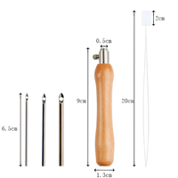 Kit poinçon aiguille en cuivre rugueux crochet à la main crochets ergonomiques vente en gros