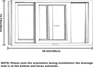 Fenêtre de sous-sol horizontale moderne en alliage d'aluminium, fenêtre <span class=keywords><strong>coulissante</strong></span> de remplacement pour maison, fonction antivol, certifiée Energy Star - Product Image 3