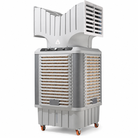 Refroidisseur évaporatif industriel robuste pour entrepôt, 20000 m³/h, OEM ODM, réservoir d'eau rotatif à 360 degrés