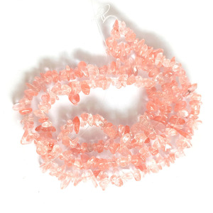 Perles de cristal naturel en forme de galets, 80 cm, pour la fabrication de bracelets, forme irrégulière, cristal naturel en vrac - Product Image 4