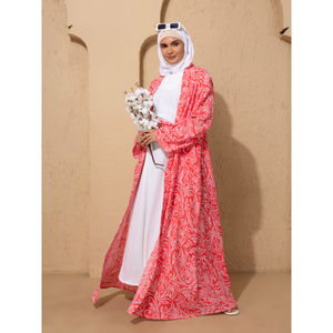 Ropa para Mujer, Abaya Bordada, Hiyab, Vestido Musulmán, Kimono, Eid, Manga Larga, Holgado, Estilo Árabe, Dubai, Conjunto de Abaya - Product Image 1