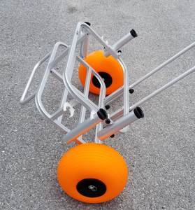 Chariot de pêcheur en aluminium <span class=keywords><strong>Fish</strong></span>-N-Mate Chariot à main personnalisable Conception OEM avec plate-forme Structure de conteneur à rouleaux pour la pêche - Product Image 4