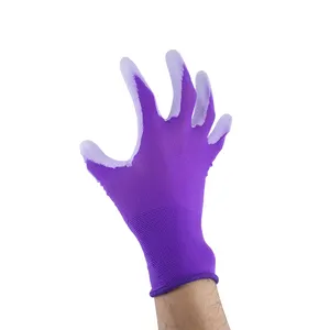 Good Quality Ultra Thin Flexible PU Fit Work Finish Coated Work Safety Gloves