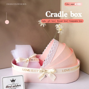 <strong>Luxury</strong> Customized Logo Wholesale Cradle <strong>Flower</strong> <strong>Boxes</strong> for Bouquets With Ribbon Custom Logo Printed Preserved <strong>Flower</strong> <strong>Boxes</strong> - Product Image 2