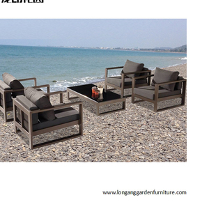 Juego de muebles de ratán para jardín al aire libre de aluminio Juego de muebles de cuerda Juego de sillas de metal para exteriores Sillas <span class=keywords><strong>Restaurante</strong></span> - Product Image 3
