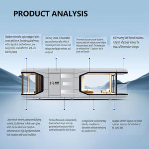 Kits de Diseño Completos para Casa Moderna, <span class=keywords><strong>Bonita</strong></span> y Resistente al Fuego, Tipo <span class=keywords><strong>Cabaña</strong></span> Apple, para Acampar en Zonas Recreativas y Resorts - Product Image 5