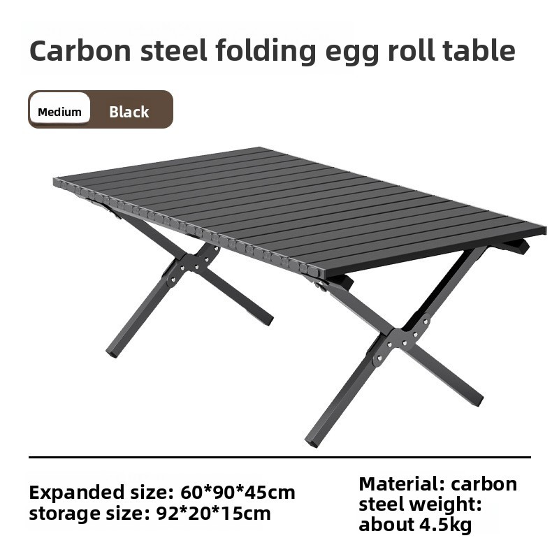 [90*60*45 square tube cross] black long table