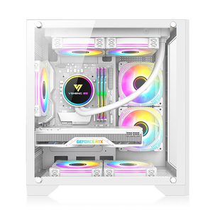 Computadora de Escritorio <span class=keywords><strong>para</strong></span> Juegos, <span class=keywords><strong>PC</strong></span> Reacondicionada <span class=keywords><strong>para</strong></span> Juegos R5 1500X con Tarjeta Gráfica Rx 580, RAM de 16 GB, SSD de 256 GB - Product Image 3