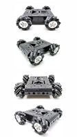 Kit de voiture intelligente programmable avec roues Mecanum en alliage d'aluminium et châssis C300 pour l'apprentissage de la robotique STEM