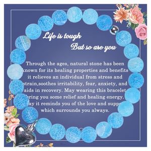 Natural Stone <b>Bracelet</b> Colorful Glass <b>Beaded</b> Reiki Energy Innovative Best Seller One-stop Sourcing - Product Image 5