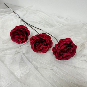 งานแต่งงาน YOPIN-1700 3 Heads NO Leaves <span class=keywords><strong>David</strong></span> ออสตินดอกกุหลาบสัมผัสจริงกุหลาบ - Product Image 6